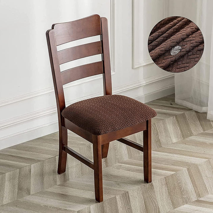 LANSHENG Stuhlbezug Sitzfläche Waschbarer Stretch Wasserdicht Jacquard Bezug für Stühle Esszimmerstu