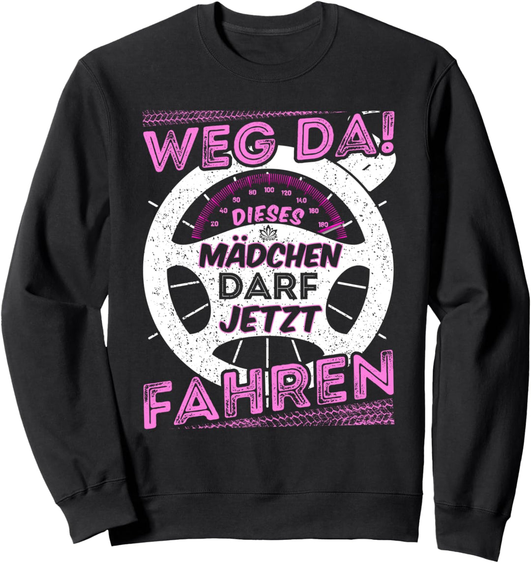 Führerscheinprüfung bestanden Fahrprüfung bestanden Mädchen Sweatshirt