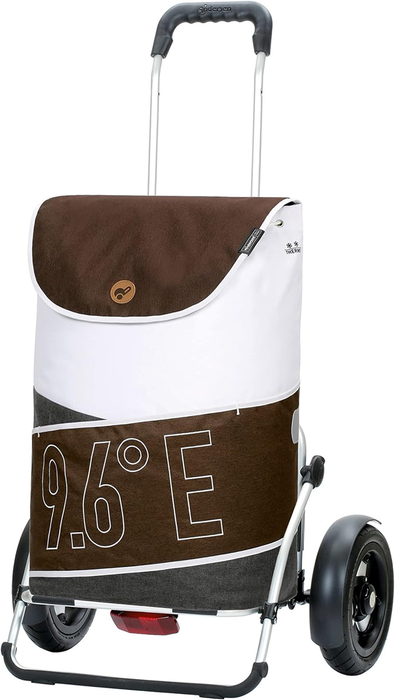 Andersen Shopper Royal Plus Alu klappbar mit Luftreifen Ø 25 cm und 61 Liter Tasche Loke mit Kühlfac