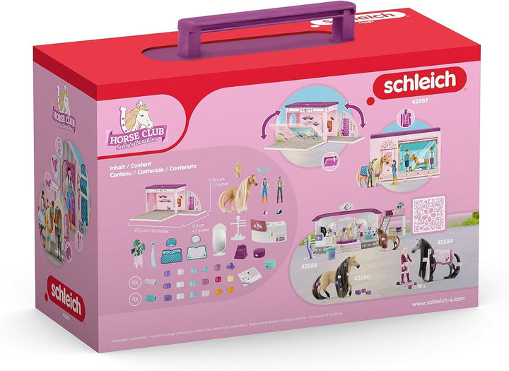 schleich 42587 Pop-Up Boutique , für Kinder ab 4+ Jahren, HORSE CLUB Sofia's Beauties - Spielset