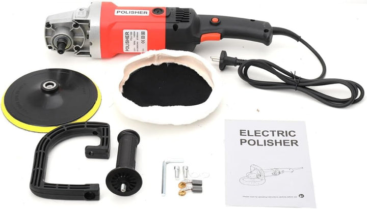 Cozyel Poliermaschine Schleifmaschine, 1400W Auto Polierer Poliergerät, 8 Variable Geschwindigkeit m