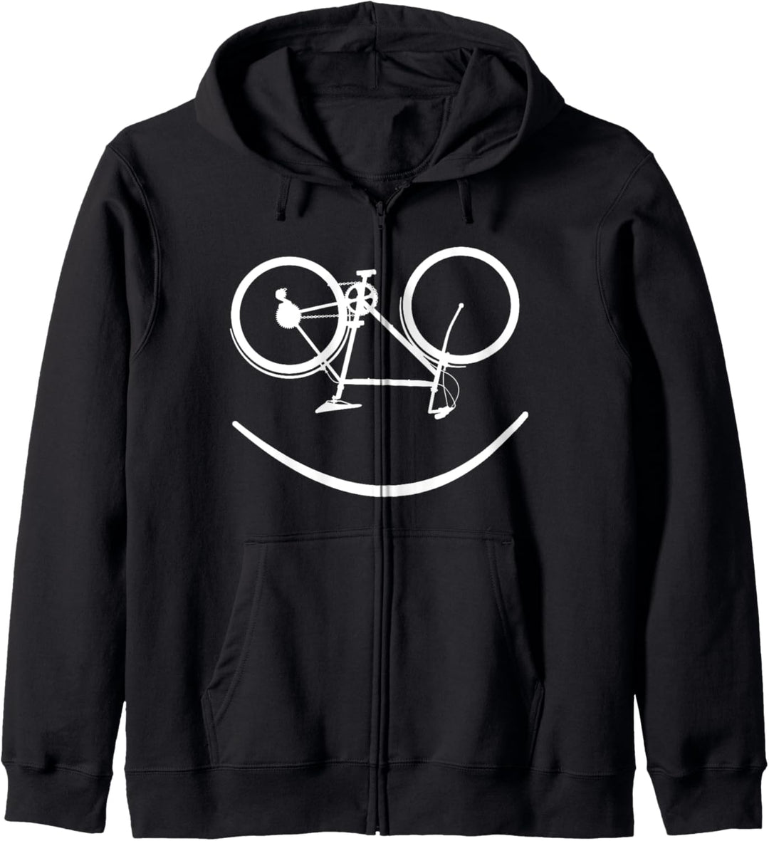 Fahrrad Liebe Fahrrad Mountainbike Rennrad lustiges Gesicht Kapuzenjacke