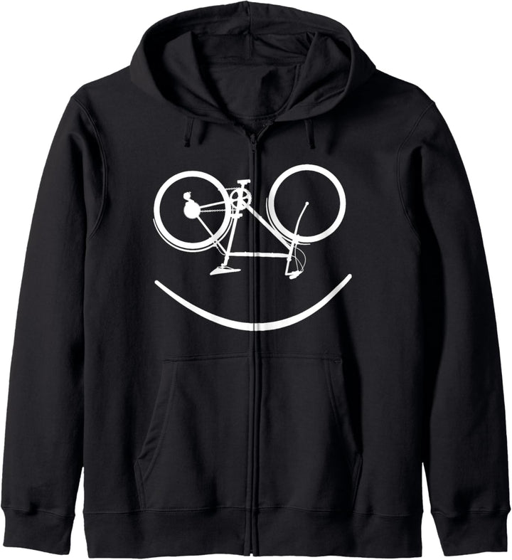 Fahrrad Liebe Fahrrad Mountainbike Rennrad lustiges Gesicht Kapuzenjacke