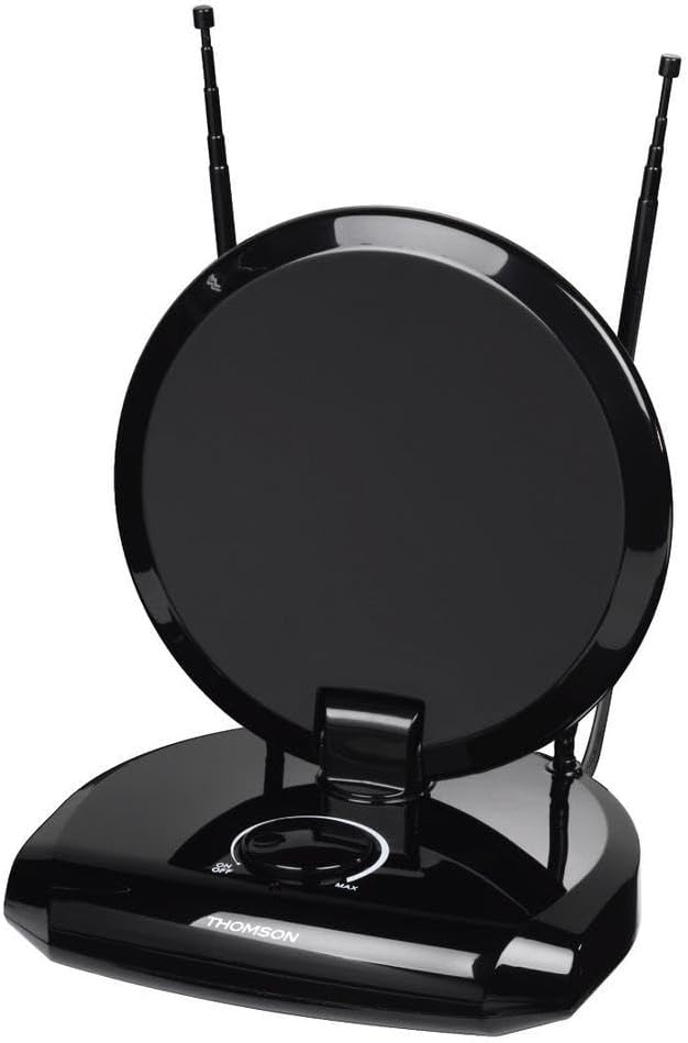 Thomson ANT1418 DVB-T/DVB-T2 Zimmer-Antenne für Radio/TV (digitaler DVB-T/-T2, DAB/DAB+ Empfang, gee