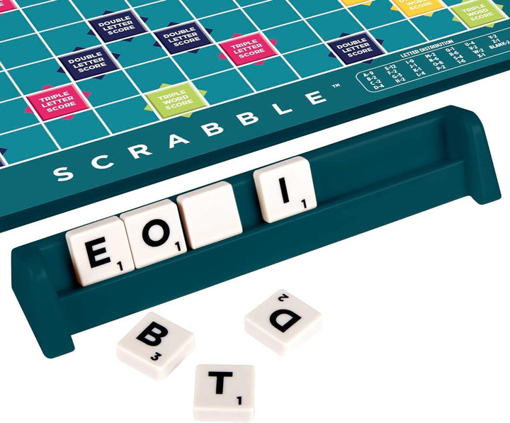 Mattel Games Scrabble Original, Italienische Version, Gesellschaftsspiel, Brettspiel, Familienspiel,