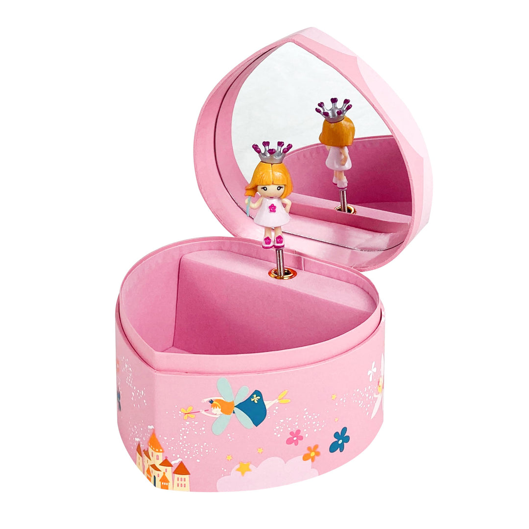 Trousselier 6230502 Musikspieluhr in Herz-Form, Prinzessin, Spieldose für Kinder