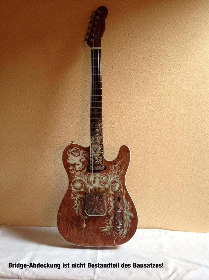 Rocktile DIY TL Bausatz E-Gitarre -"Do-it-yourself" Bausatz TL-Style - Korpus: Paulownia - Hals: Aho