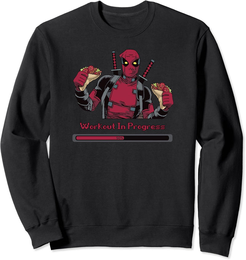 Marvel Deadpool Workout In Progress Tacos Sweatshirt