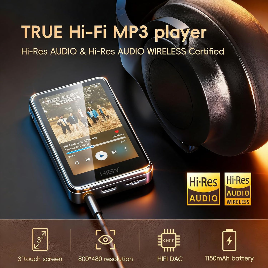 HiBy Music R1 Bluetooth MP3 Player mit Touchscreen, Hi-Res Audio &amp; Wireless Dual zertifiziert, unter