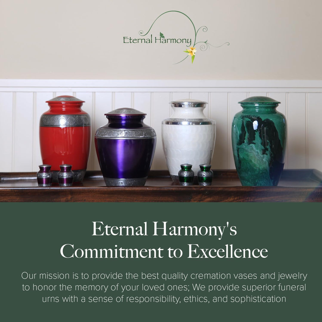 Eternal Harmony Urne für die Bestattung der Asche des Menschen mit eleganten Oberflächen zur Erinner