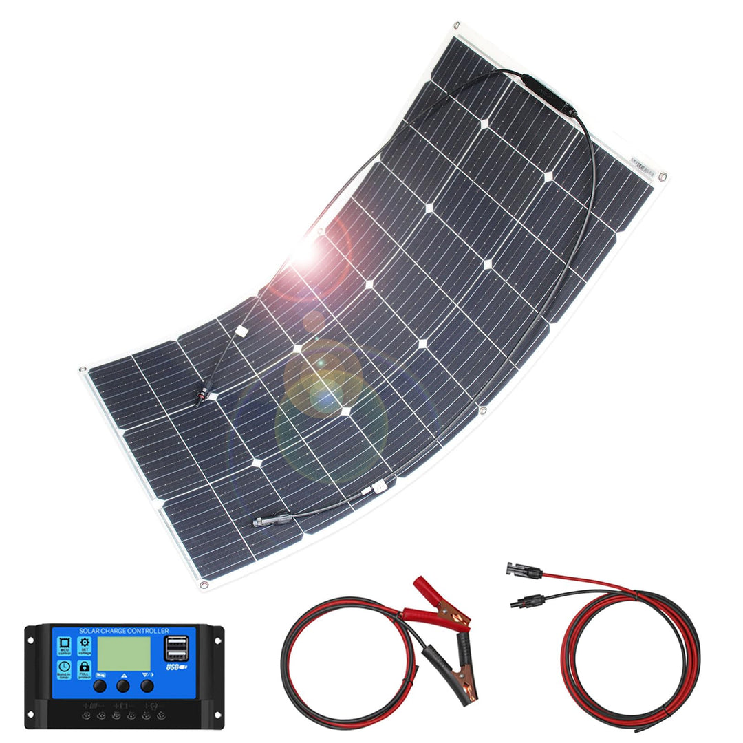 100W Flexibles Solarmodul Kit Perfekt für Camping Wohnmobile Boote 1pcs X 100W Kit, 1pcs X 100W Kit