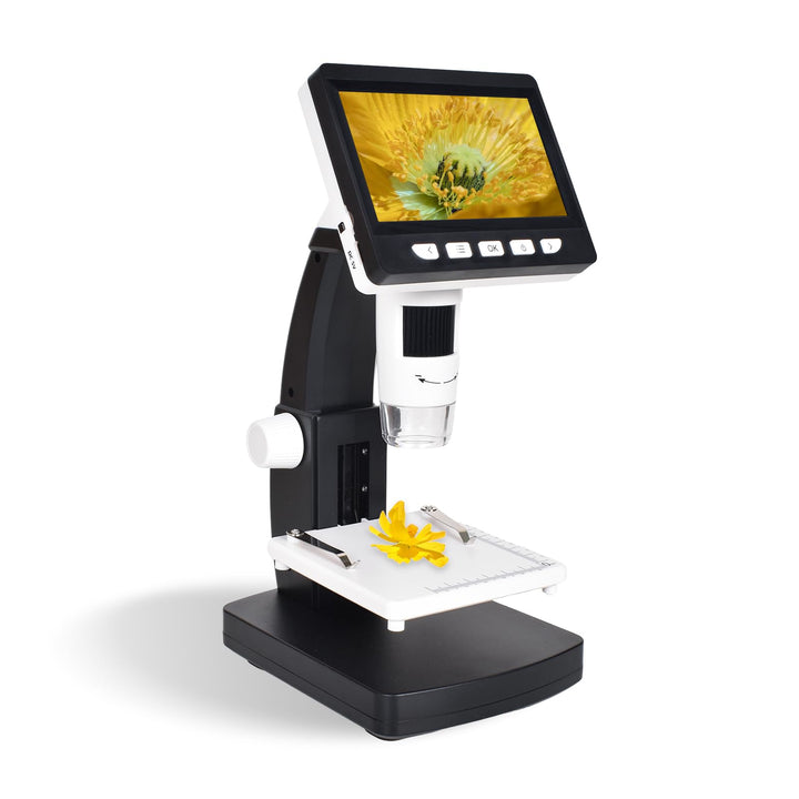 Digitales Mikroskop LCD, 50x - 1000x Vergrösserung, 4,3 Zoll Bildschirm, 1080P Auflösung, Objektiv m