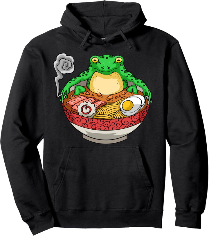 Ramen Japanische Nudelsuppe - Japan Kawaii Frosch Ramen Pullover Hoodie