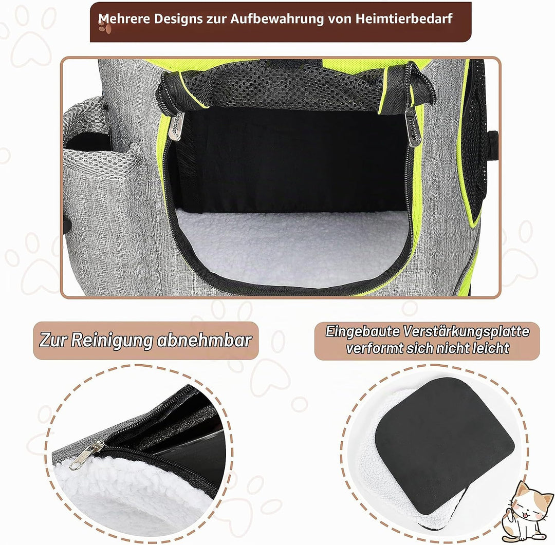 Kritter Planet Haustier-Rucksack mit Mesh-Fenster, atmungsaktive und Faltbare Hundetasche für Hunde