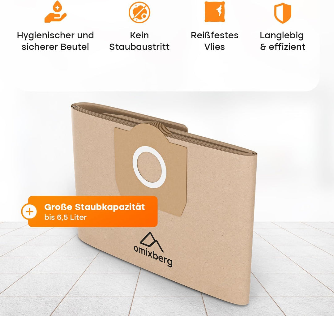 Staubsaugerbeutel für Kärcher 6.959-130.0 10 Stück WD3 Staubsaugertüten für Kärcher Nass Trockensaug