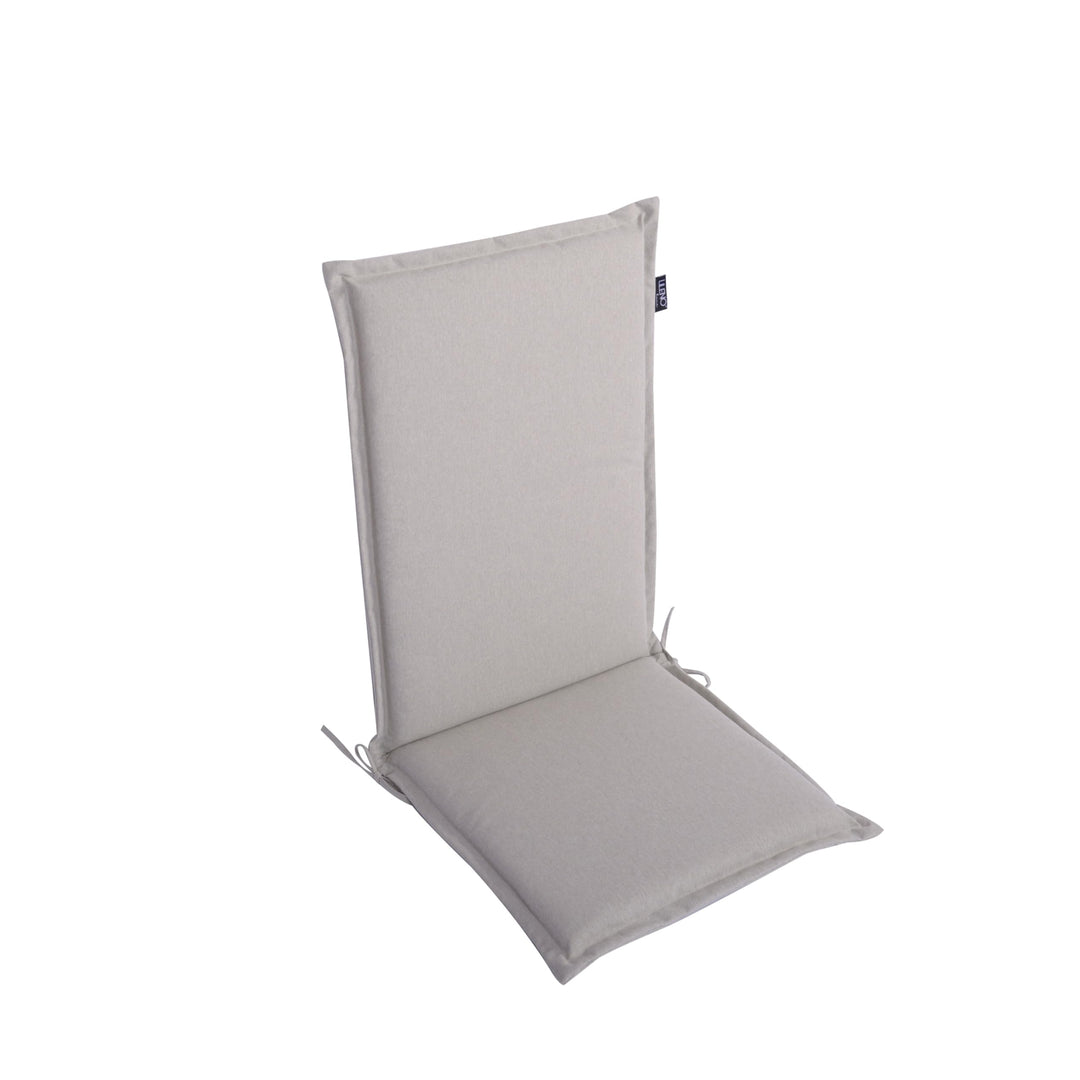 LILENO HOME Gartenstuhl Auflagen als [1er Set - Hochlehner] in Creme - Bequeme Liegen als Sitzauflag