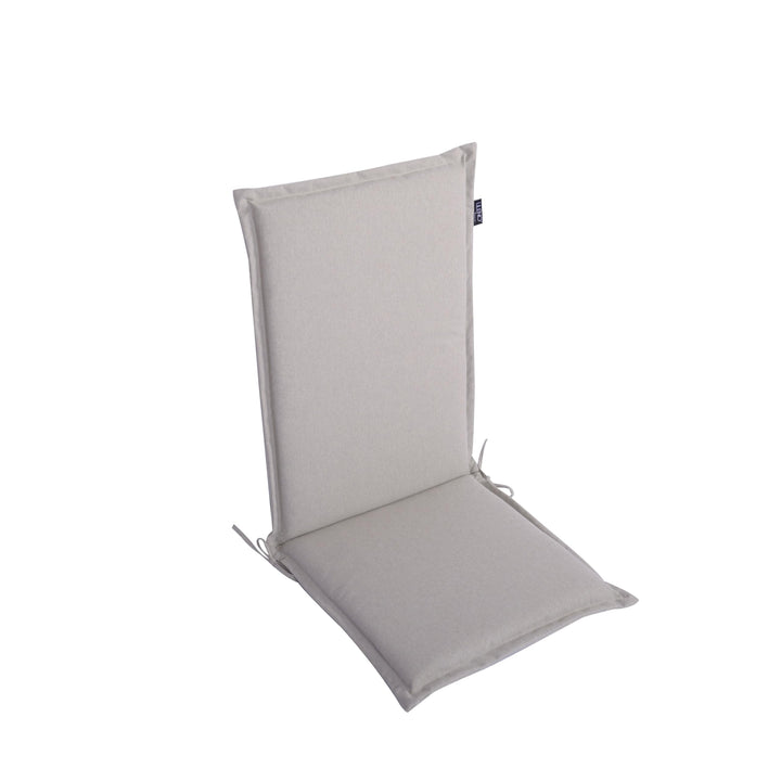 LILENO HOME Gartenstuhl Auflagen als [1er Set - Hochlehner] in Creme - Bequeme Liegen als Sitzauflag