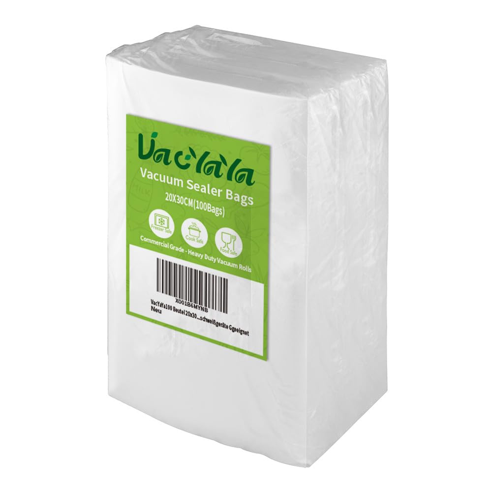 VacYaYa 100 Beutel 20x30cm Vakuumier Beutel Vakuumbeutel für Lebensmittel,BPA-Frei Sous Vide Vakuumi