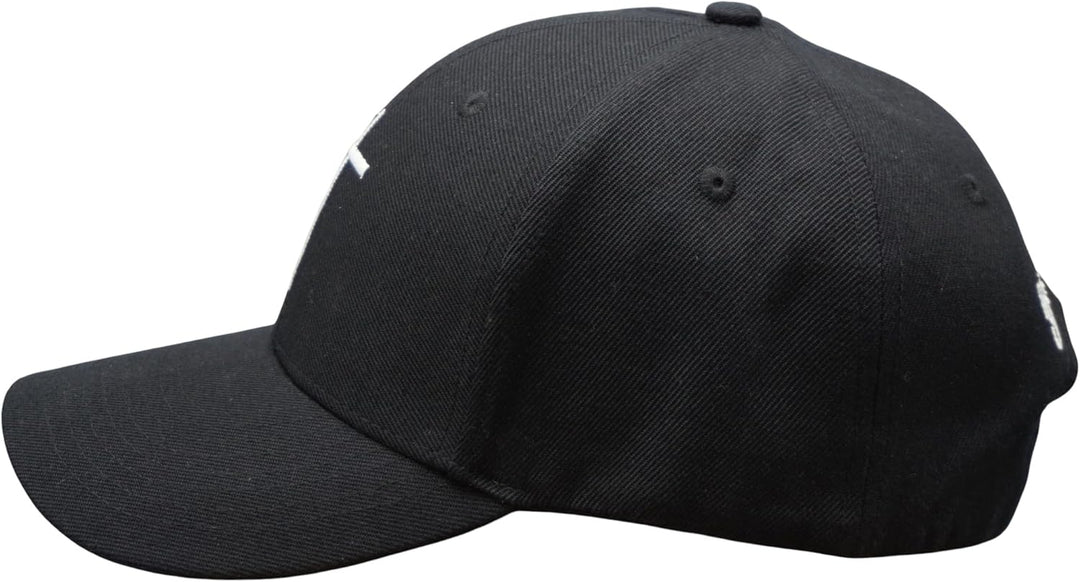 Bexxwell Baseball Cap schwarz mit Kreuz-Stickerei (optimale Passform, Kappe, Black, Baseballcap, Cro