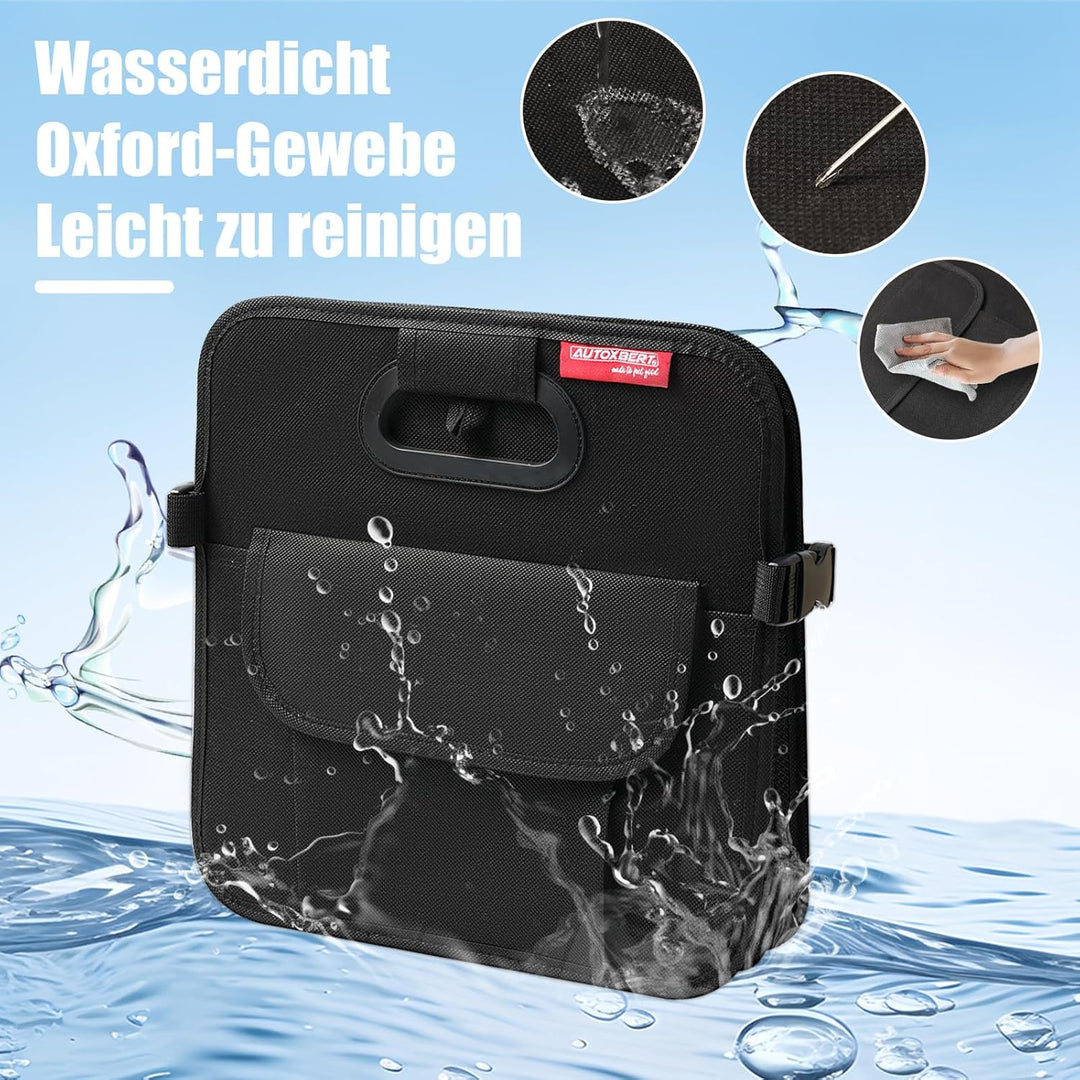 Auto Kofferraum Organizer Faltbare 55L Kofferraumtasche mit Abnehmbare Fächer & Stabiler Boden, Gros