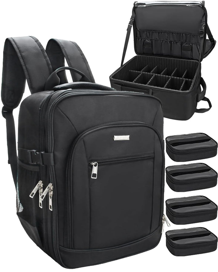 Relavel Kosmetik-Rucksack Profi Kosmetikkoffer Extra Gross Reise Kosmetik Tasche Aufbewahrungsorgani