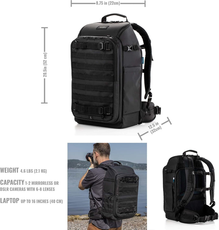 Tenba Unisex Axis V2 24l Schwarz Gepäck-Handgepäck, Backpack 24L Backpack V2 Schwarz, 24L Backpack V