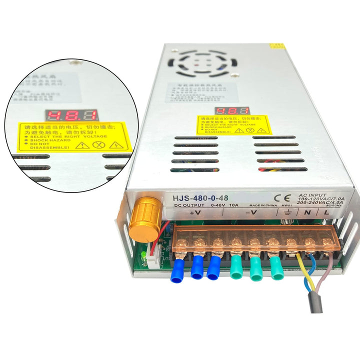Lianshi Transformator AC-DC 0-48V einstellbar 10A 480W Spannung Digitalanzeige DC geregeltes Schaltn