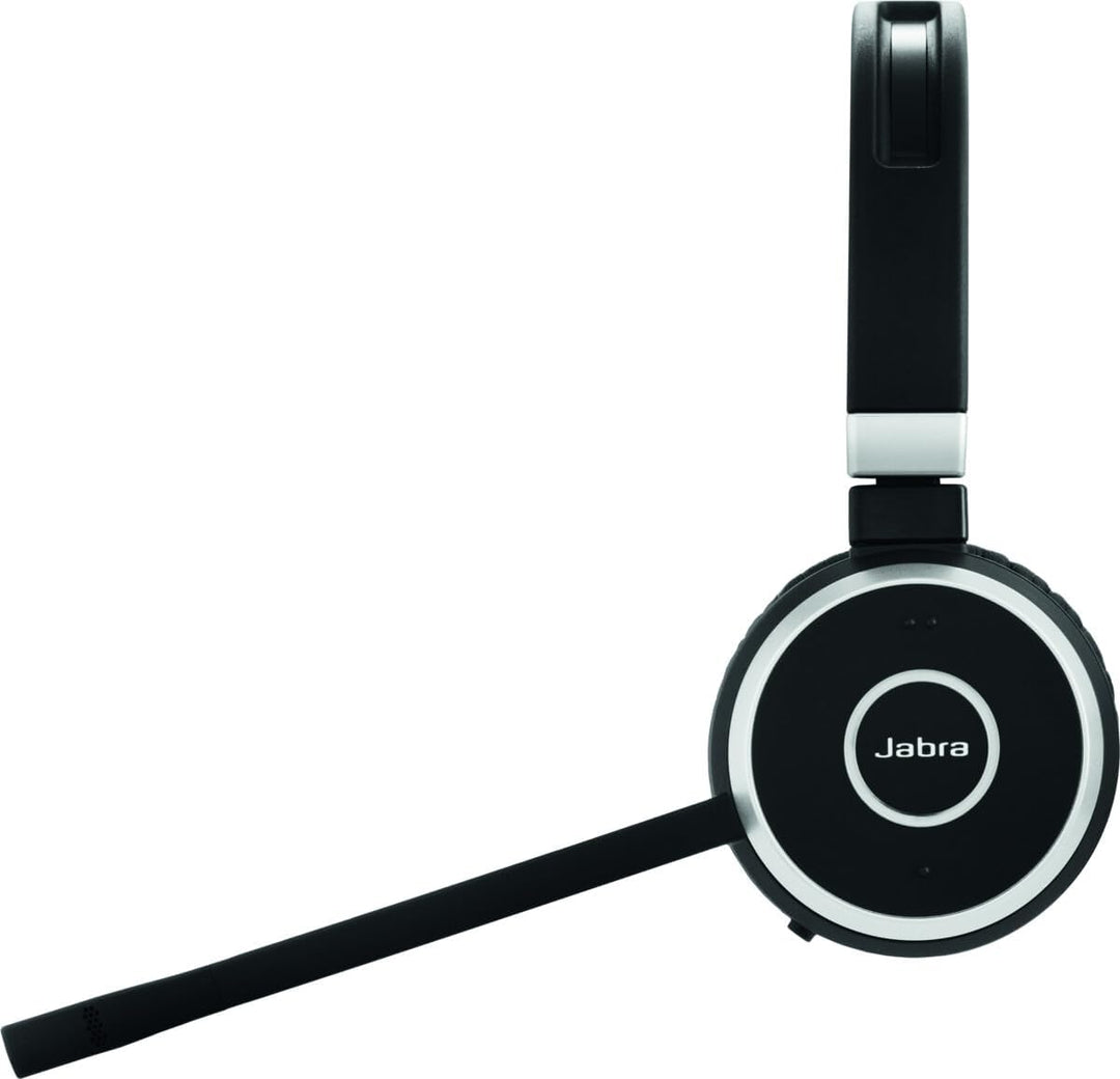 Jabra Evolve 65 SE Kabellose Stereokopfhörer – Bluetooth, Mikrofon mit Geräuschunterdrückung, lange