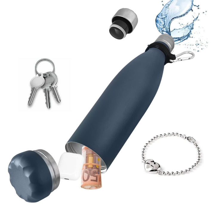 Diversion Wasserflasche aus Edelstahl mit Verstecktem Platz für Diskreter Köder, für Reisen oder zu