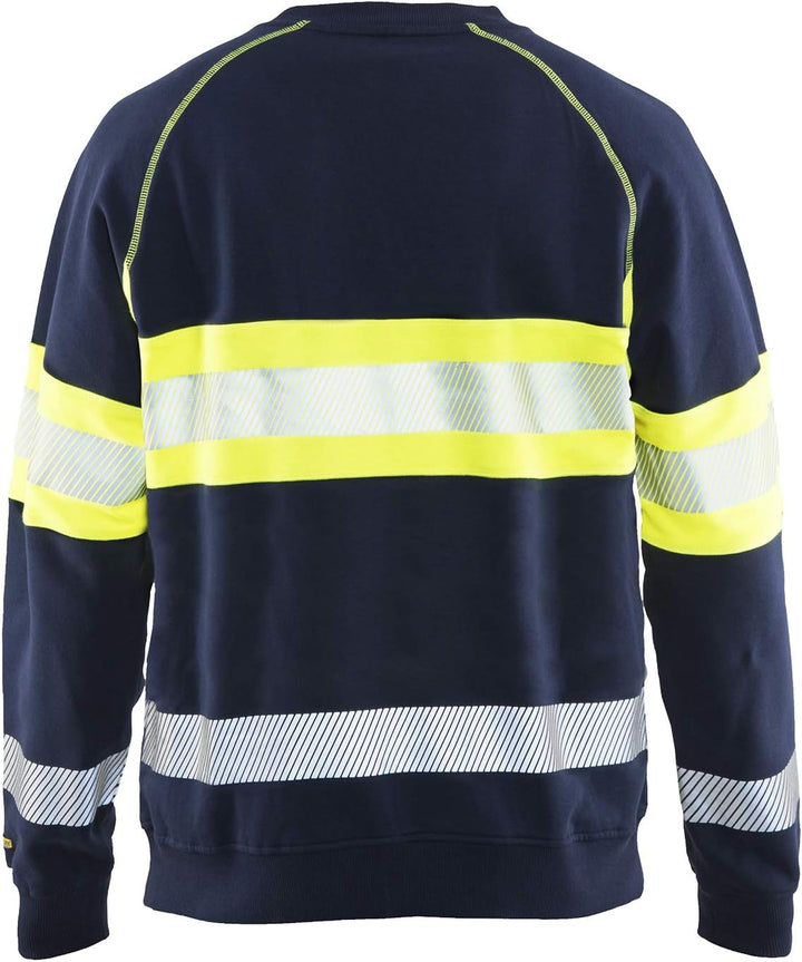 Blakläder Unisex Hi Vis Sweater Sweater High-Vis Grösse M in Marineblau/gelb 4XL Marineblau/Gelb (Hi
