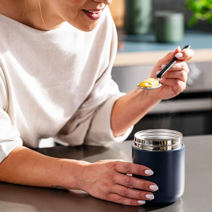 Berghoff Home Thermobehälter für Essen – 0,5L – Edelstahl Warmhaltebehälter – Thermobecher für Geträ