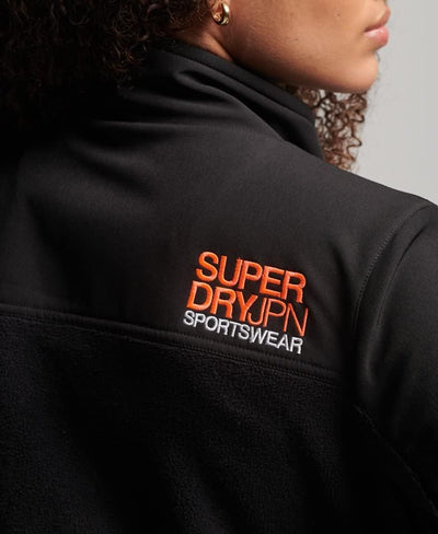 Superdry Damen Code Hybrid Trekker Jacket Baby Jacke, Schwarz