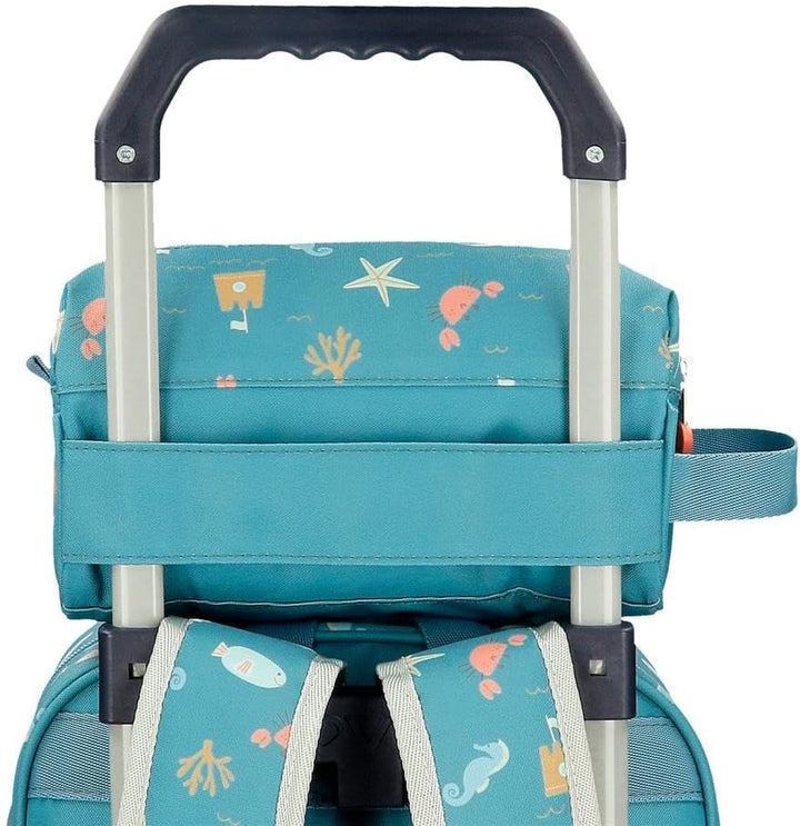 Enso Mr Crab Kulturbeutel, anpassbar, Blau, 23 x 12 x 10 cm, Polyester von Joumma Bags, blau, Kultur