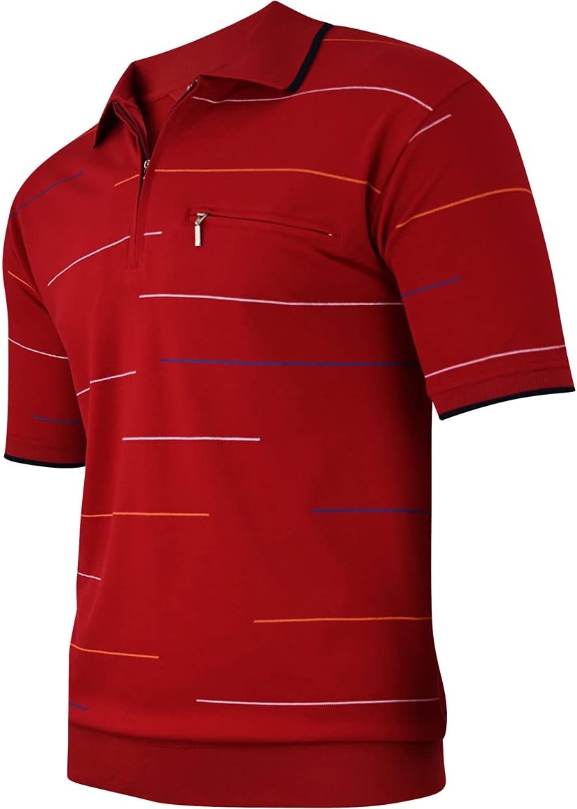 Soltice Herren Kurzarm Poloshirts, Karierte Kragen Hemd, Gestreifte Polo Shirts, Blousonshirts aus B