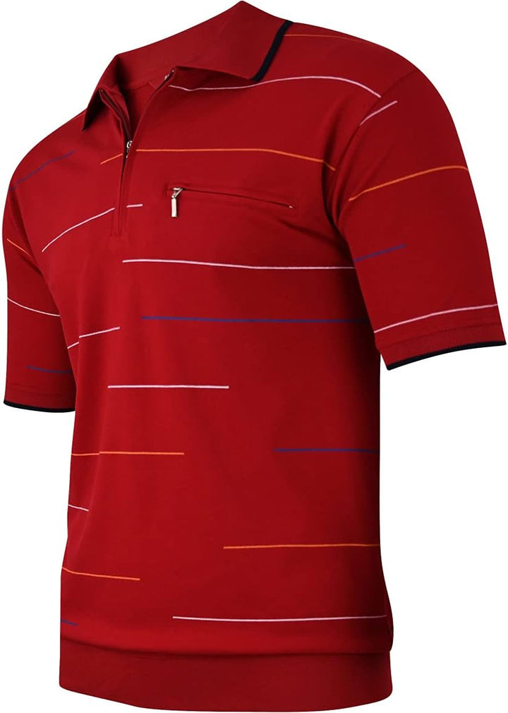 Soltice Herren Kurzarm Poloshirts, Karierte Kragen Hemd, Gestreifte Polo Shirts, Blousonshirts aus B