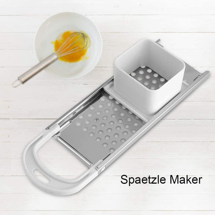 Spätzle Maker 2 Stück, Edelstahl Spätzle Nudel Maker mit bequemem Griff Deutsches Nudelpresswerkzeug