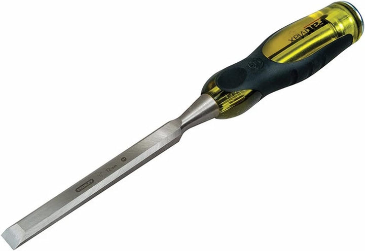 Stanley FatMax Beitel (25 mm Klingenbreite, Thru-Thang-Klinge, Stahl-Schlagkappe, Griff mit Weichsto