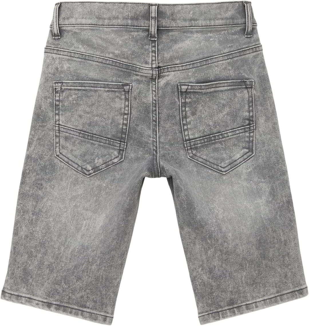 s.Oliver Jungen Jeans Bermuda, Fit Seattle 134 Slim Grey/Black, 134 Slim Grey/Black