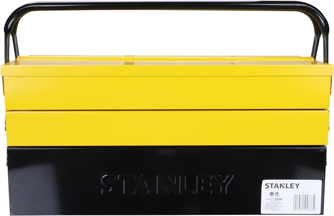 Stanley Werkzeugbox / Werkzeugkoffer CantiLever (47.70 x 25.70 x 22.10 cm), mit Klemmschutz für Werk