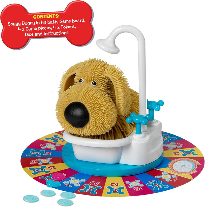 Ideal , Soggy Doggy: The Showering, Shaking, Doggy Bathing Game, Kids Games, for 2-4 Players, Ages 4