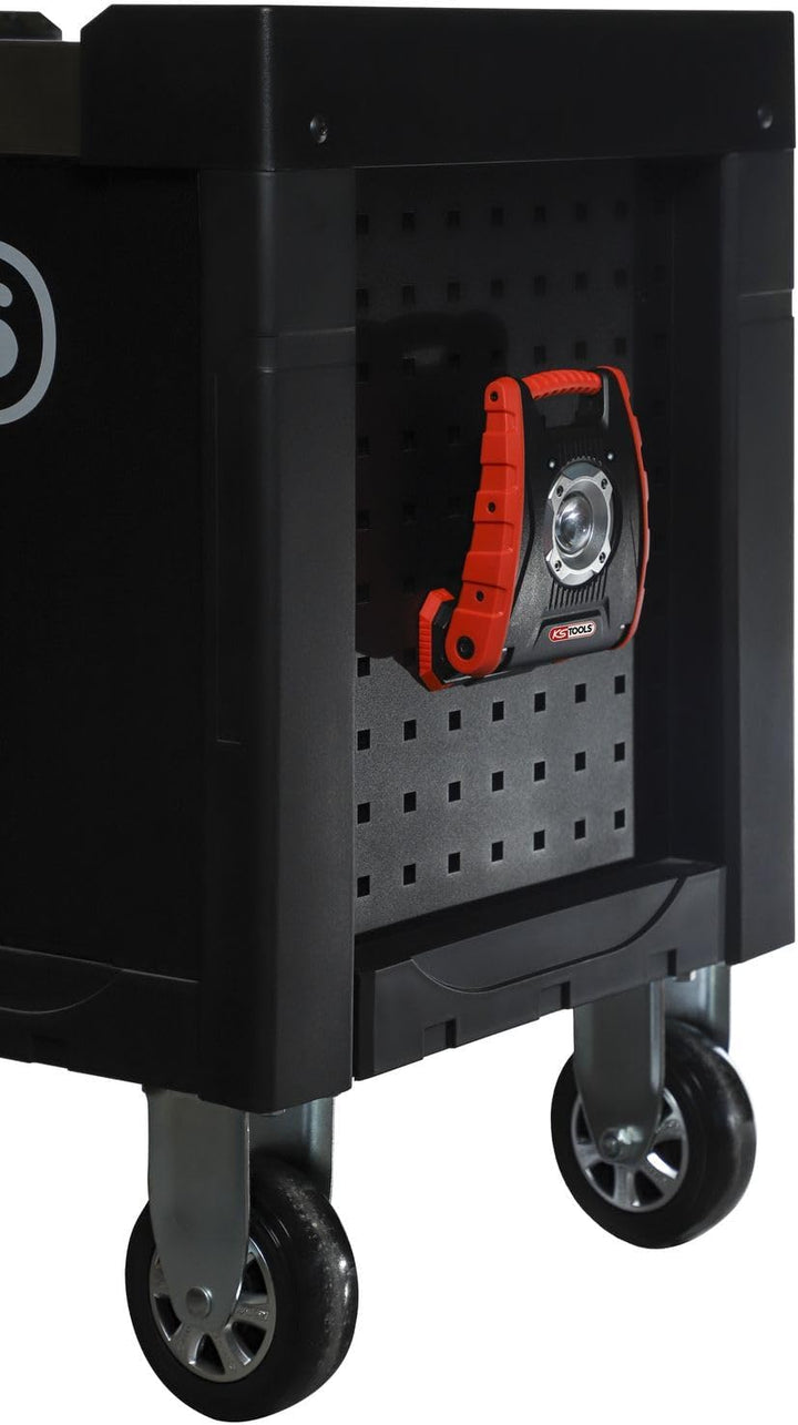 KS Tools, 150.4351, mobiler LED-Projektor, 10 W, 1000 Lumen, IP54, wiederaufladbar über USB-Stecker