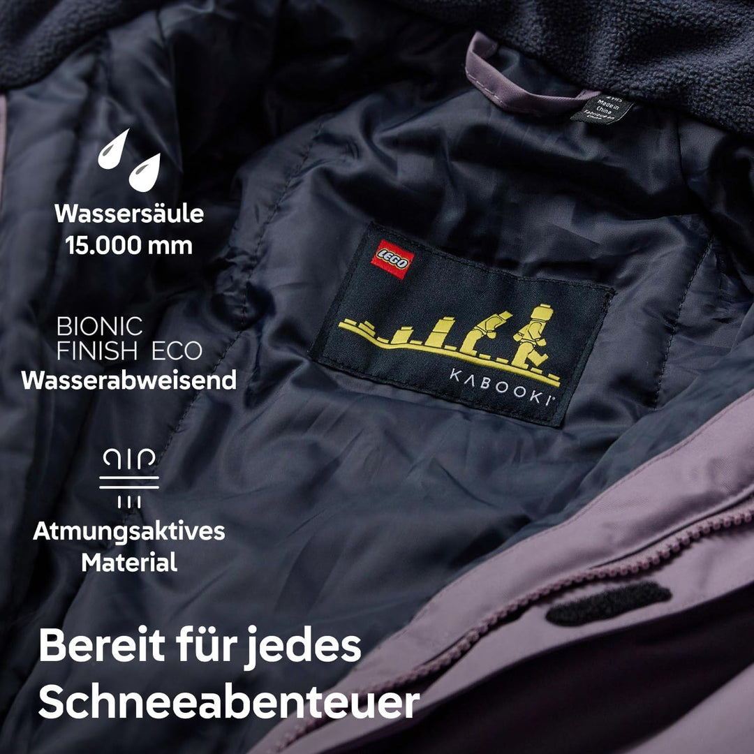 Kabooki LEGO® Schneeanzug für Kinder - Wasserdichter und warmer Skianzug für Jungen &amp; Mädchen | 10.0