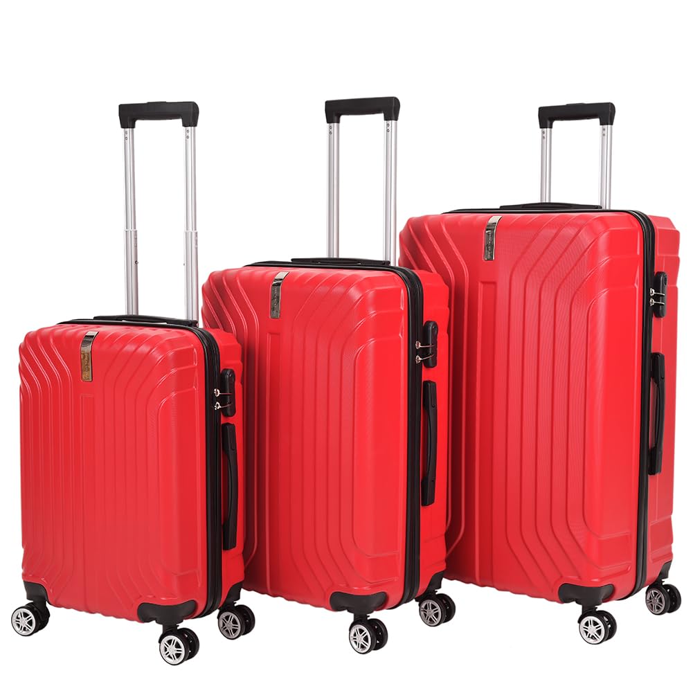 VERTICAL STUDIO 20" 24" 28" Koffer Reisekoffer 3er-Kofferset Trolley Mehrteilig mit Ziffern Koffersc