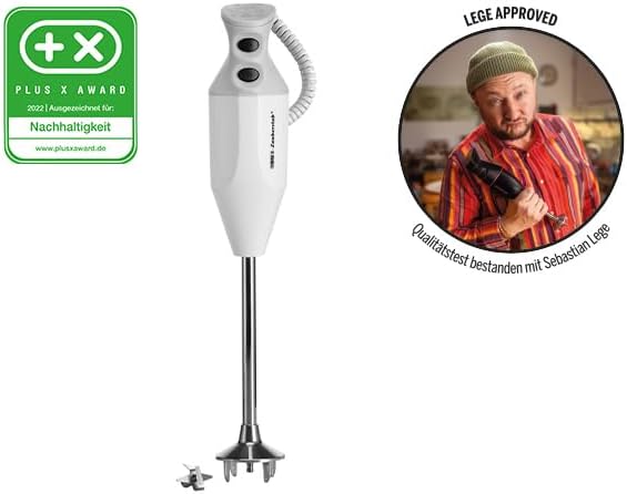 ESGE-Zauberstab P 350 Profi, Stabmixer weiss inklusive Multifunktionsmesser, bis zu 22.000 U/min, 90