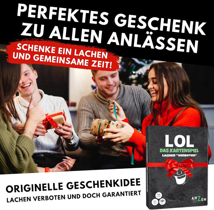 LOL - Das Kartenspiel - Lachen verboten | Lustiges Partyspiel mit Lachgarantie | Gesellschaftsspiel