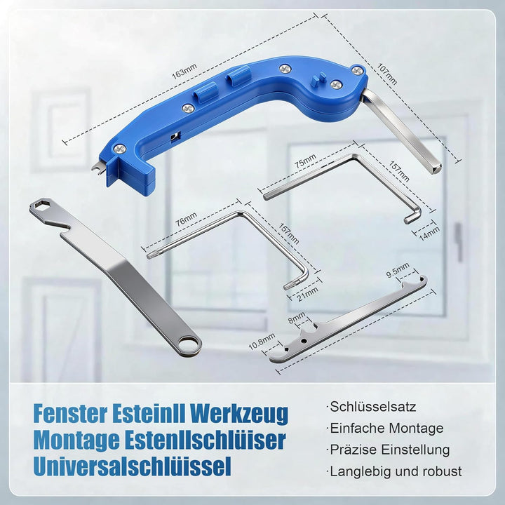 Enhon Fenster Einstellwerkzeug Set, Fenster Einstell Werkzeug Montage Multifunktions Tool Imbus TX15