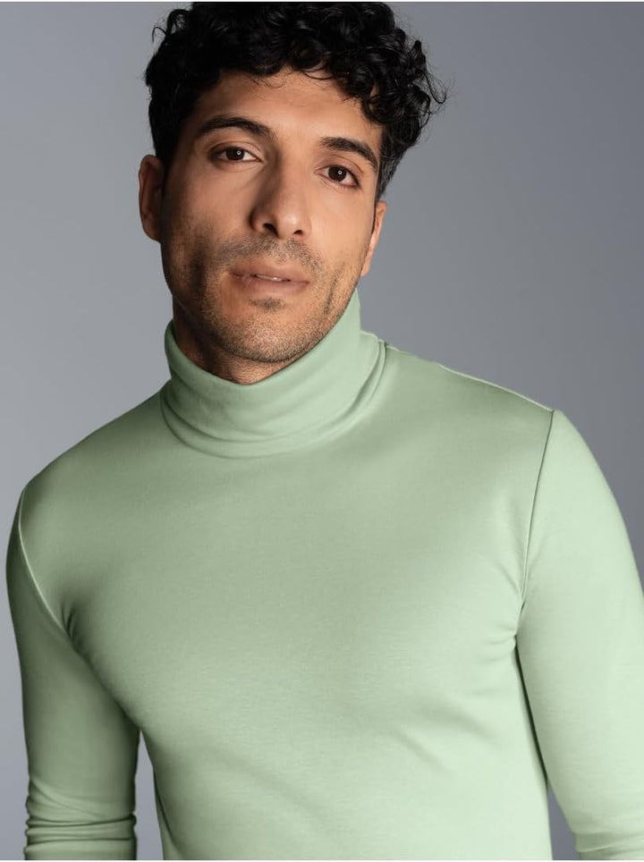 TRIGEMA Rollkragenshirt L Green Tea, L Green Tea