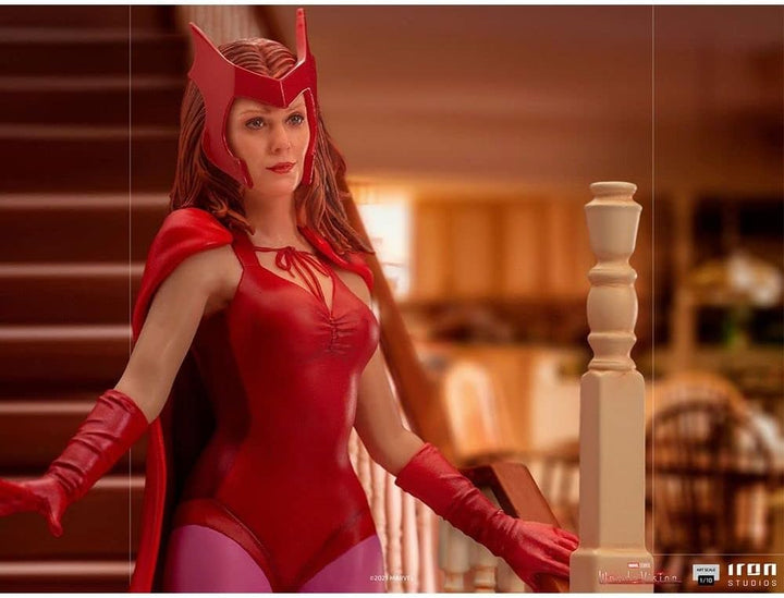 Iron Studios MARCAS49021-10 WandaVision Wanda Halloween Version 1:10 Figur Art Scale, Mehrfarbig