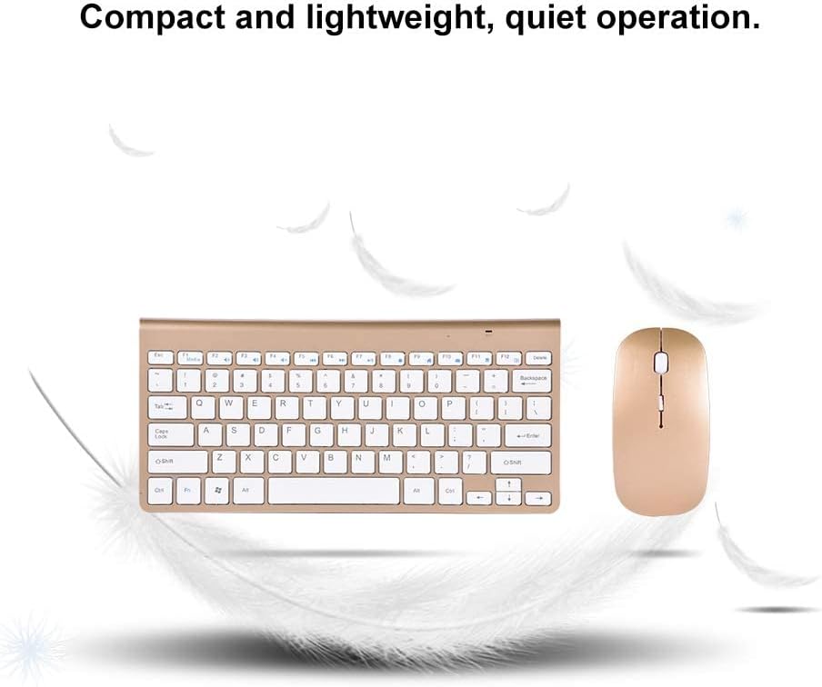 Tastatur Maus Set Kabellos Slim 2.4GHz Wireless Keyboard Bluetooth Tastatur Mit Maus Wireless Keyboa