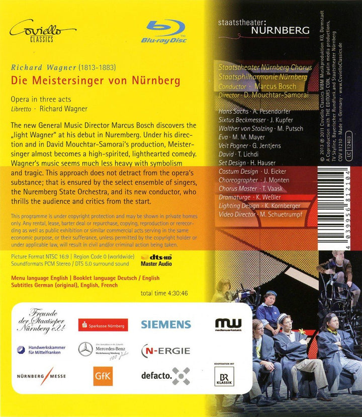 Richard Wagner: Die Meistersinger von Nürnberg [Blu-ray], Blu-ray